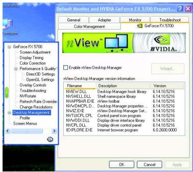 GIGABYTE GV-N57128D - Desktop Utilities properties - 1