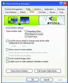 GIGABYTE GV-N57128D - nView Zoom properties - 1