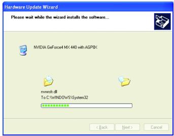 GIGABYTE GV-N57128D - Step 2: Found new hardware wizard: Searching and installing - 2