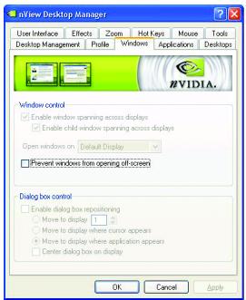 GIGABYTE GV-N57128D - nView Windows properties - 1