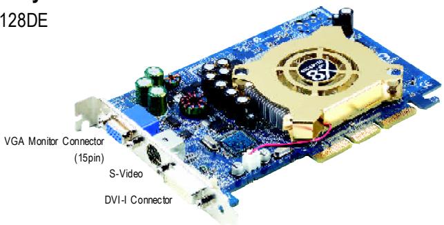 GIGABYTE GV-N57128DE - Board layout - 1