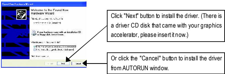 GIGABYTE GV-N57128DE - Step 1: Found new hardware wizard: Video controller (VGACompatible) - 1