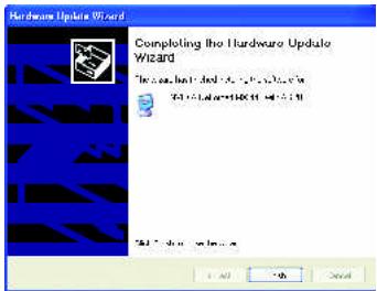 GIGABYTE GV-N57128DE - Step 3: Found new hardware wizard: Finish - 1
