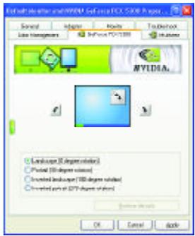 GIGABYTE GV-NX53128D - NV Rotate properties - 1