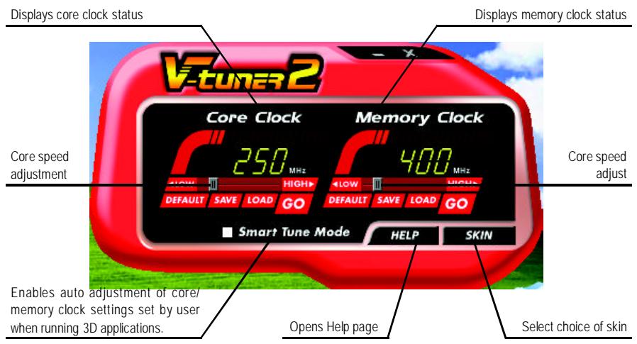GIGABYTE GV-NX53128D - V-Tuner 2 (Overclock Utility) - 1