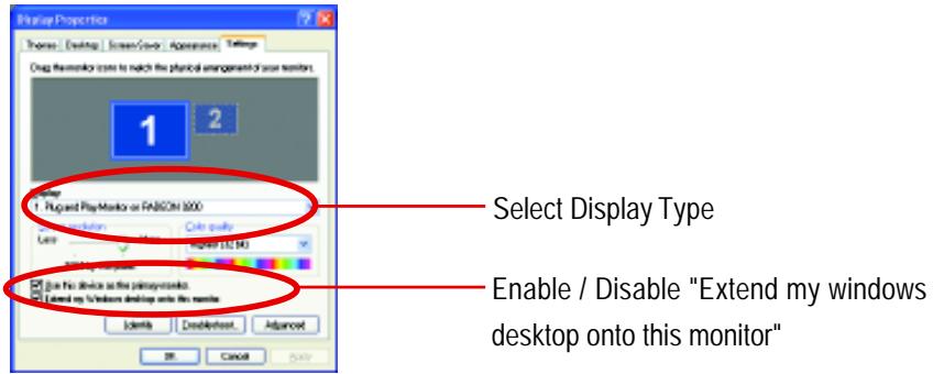 GIGABYTE GV-R9264D - Display Properties: - 1