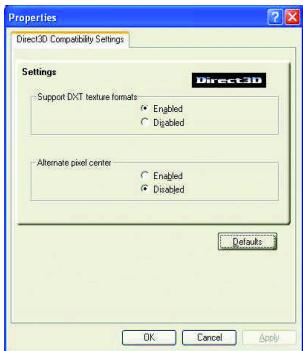 GIGABYTE GV-R96128D - Compatibility Settings button - 1