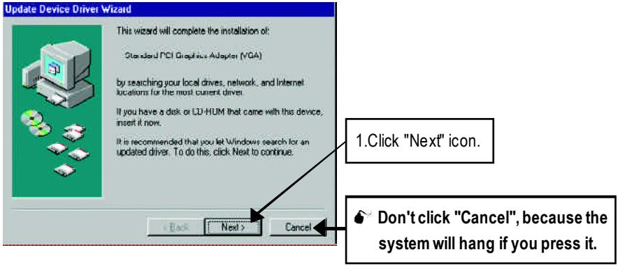 GIGABYTE GV-R96S128D - Step 2: Update Device Driver Wizard: Standard PCI Graphics Adapter(VGA) - 1