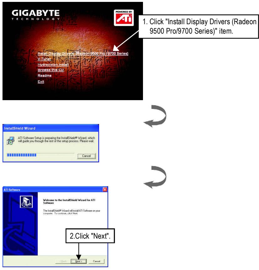 GIGABYTE GV-R9700 - Step 5: Driver Setup - 1