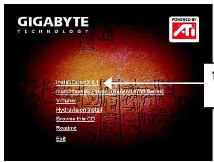 GIGABYTE GV-R9700 - DirectX Installation - 1