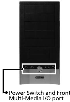 GIGABYTE ISOLO 210 - 1-2 Front, Rear, and Left Side Panel Structure a) Left Side Panel b) Front Panel - 2
