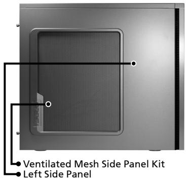 GIGABYTE ISOLO 210 - 1-2 Front, Rear, and Left Side Panel Structure a) Left Side Panel b) Front Panel - 1