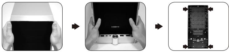 GIGABYTE ISOLO 220 - 1-3.2 To remove front panel: - 1
