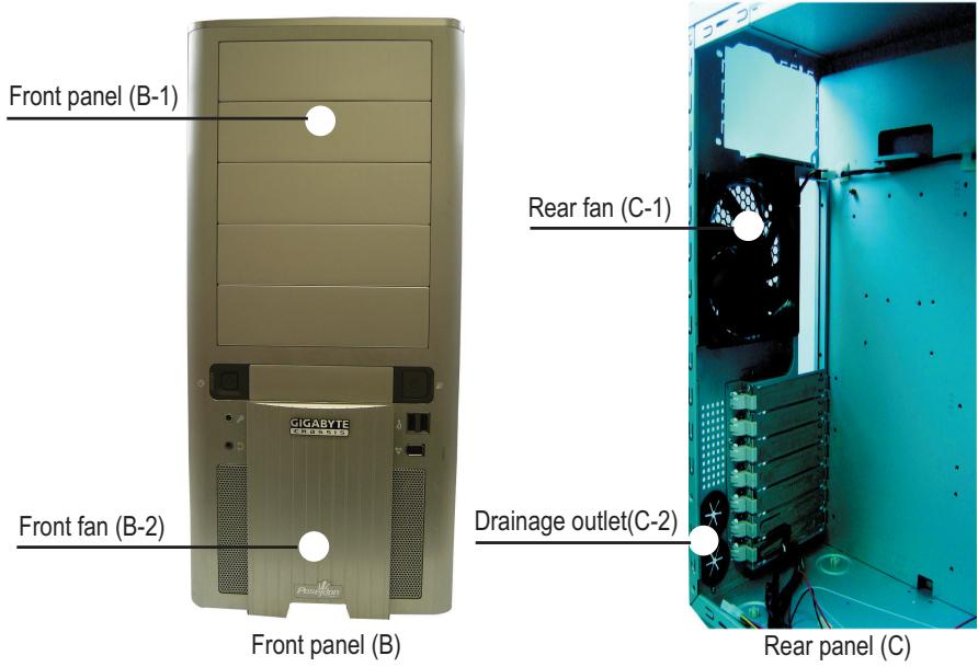 GIGABYTE POSEIDON - 1-3-1 To remove front panel: - 4