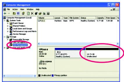 GIGABYTE GA-P35-S3 - Installing Windows XP and Partitioning the Hard Drive - 5