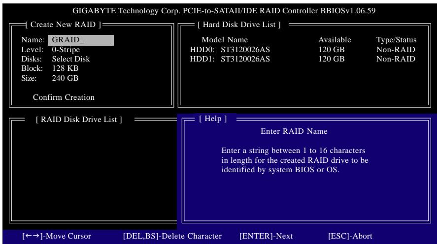 GIGABYTE GA-P35-S3 - Create a RAID Array: - 1
