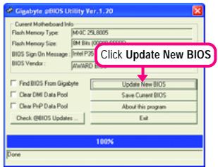 GIGABYTE GA-P35-S3 - Update the BIOS without Using the Internet Update Function - 1