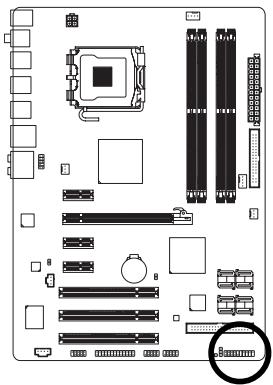 GIGABYTE GA-P35-S3 - 13) F PANEL (Front Panel Header) - 1