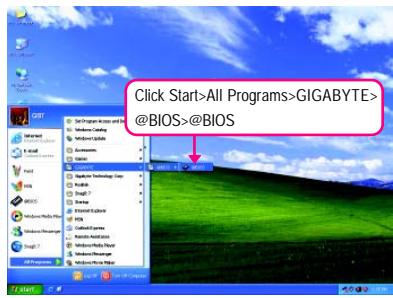 GIGABYTE GA-P35-S3 - Installing and Using @BIOS: - 2