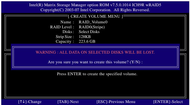 GIGABYTE GA-P35-S3 - Create RAID Volume - 4