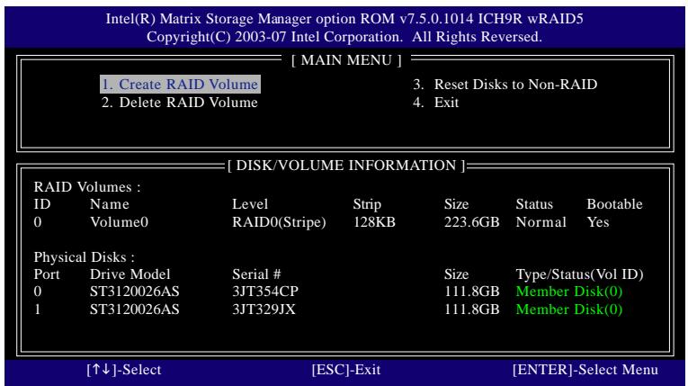 GIGABYTE GA-P35-S3 - Create RAID Volume - 5