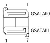 GIGABYTE GA-P35-S3 - 10) GSATAIIO/1 (SATA 3Gb/s Connectors, Controlled by GIGABYTE SATA2, Purple) - 2