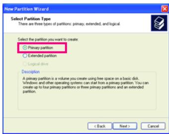 GIGABYTE GA-P35-S3 - Installing Windows XP and Partitioning the Hard Drive - 7
