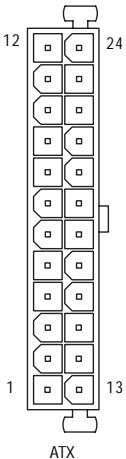GIGABYTE GA-P35-S3 - 1/2) ATX_12V/ATX (2x2 12V Power Connector and 2x12 Main Power Connector) - 4