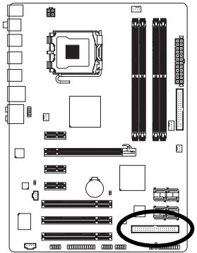 GIGABYTE GA-P35-S3 - 8) IDE1 (IDE Connector) - 1