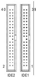 GIGABYTE 8S651M-RZ - 5) IDE1/IDE2(IDE1/IDE2 Connector) - 2