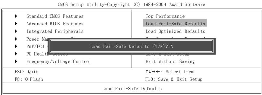 GIGABYTE 8S651M-RZ - Load Fail-Safe Defaults - 1