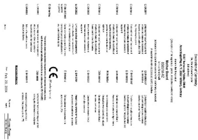 GIGABYTE 8S651M-RZ - Notice - 1