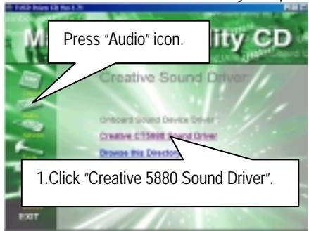 GIGABYTE GA-6RX-1 - Appendix C: Creative Sound Driver Installation (Optional) - 1