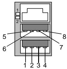 GIGABYTE GA-6RX-1 - CN10: USB &amp; LAN Connector (LAN Connector is optional) - 2