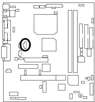 GIGABYTE GA-6WFZ7-E - JP4: TEL (The connector is for modem with internal voice connector) - 1