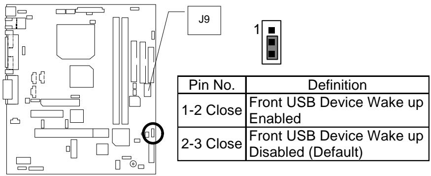 GIGABYTE GA-6WFZ7-E - JP22: Front USB Device Wake up Function (USB Port  J9) - 1