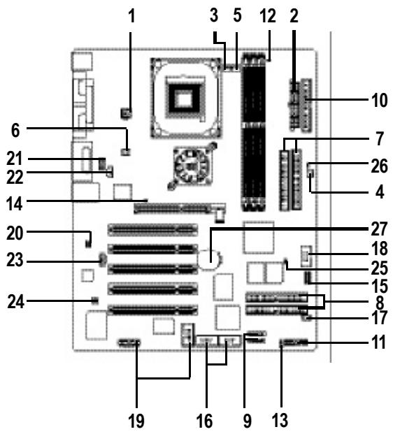 GIGABYTE GA-8PE800 PRO-R - USB/LAN Connector - 2