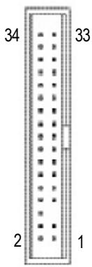 GIGABYTE GA-8PE800 PRO-R - 10)FDD (Floppy Connector) - 2