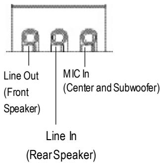 GIGABYTE GA-8PE800 PRO-R - Audio Connectors - 1