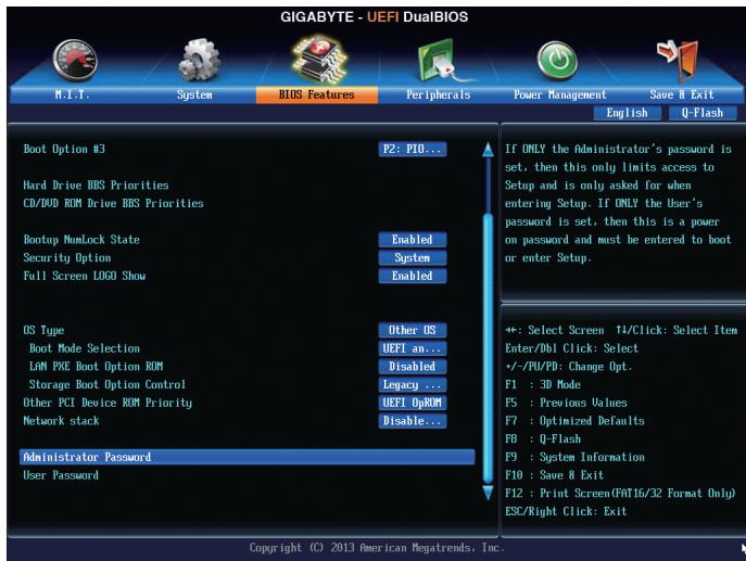 GIGABYTE GA-F2A85XN-WIFI - 2-5 BIOS Features - 2