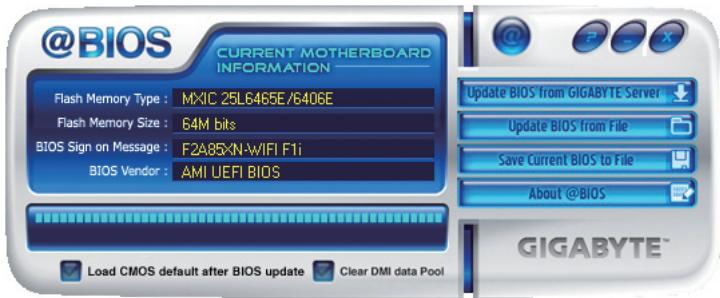 GIGABYTE GA-F2A85XN-WIFI - Using @BIOS - 1
