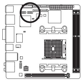 GIGABYTE GA-F2A85XN-WIFI - 8) F PANEL (Front Panel Header) - 1