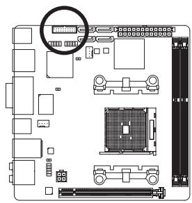 GIGABYTE GA-F2A85XN-WIFI - 11) F_USB30 (USB 3.0/2.0 Header) - 1