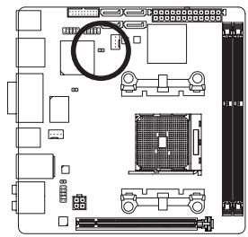 GIGABYTE GA-F2A85XN-WIFI - 7) CLR_CMOS (Clear CMOS Jumper) - 1