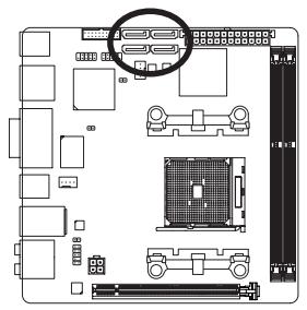 GIGABYTE GA-F2A85XN-WIFI - 6) SATA3 0/1/2/3 (SATA 6Gb/s Connectors) - 1