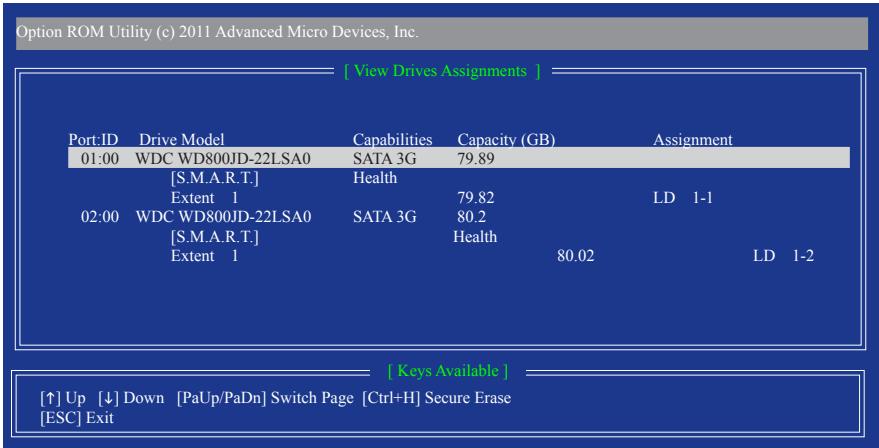 GIGABYTE GA-F2A85XN-WIFI - View Drive Assignments - 1