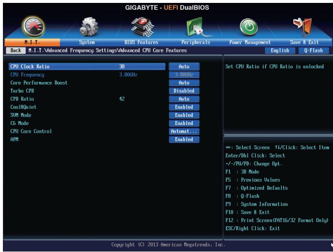 GIGABYTE GA-F2A85XN-WIFI - Advanced CPU Core Features - 1
