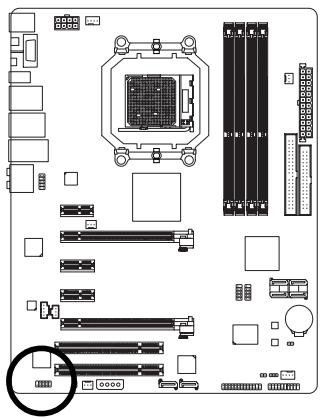 GIGABYTE GA-MA790FX-DS5 - 19) F\_1394 (IEEE 1394a Header, Gray) - 1