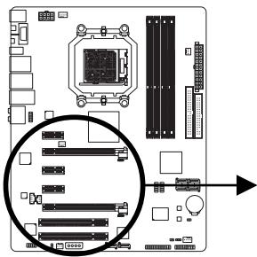 GIGABYTE GA-MA790FX-DS5 - 1-5 Installing an Expansion Card - 2