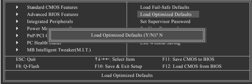 GIGABYTE GA-MA790FX-DS5 - 2-11 Load Optimized Defaults - 1